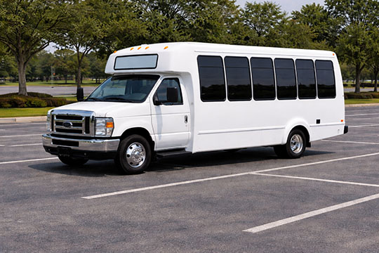 20-passenger mini coach available for charter in Austin, TX