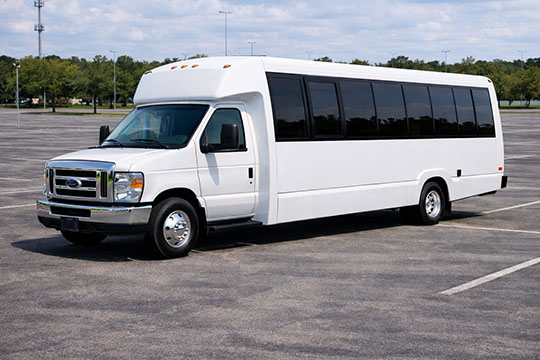 25-passenger mini coach available for charter in Austin, TX