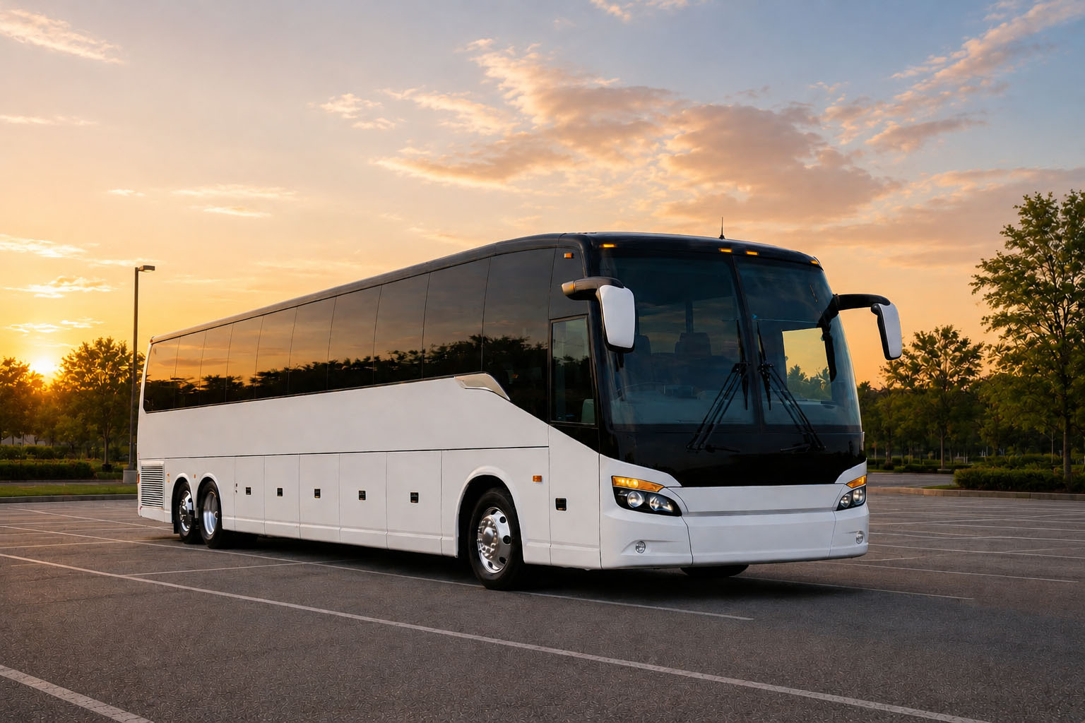 Austin coach bus exterior